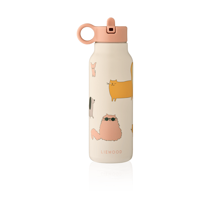 Falk water bottle 35 cl - Cats and Dogs-Sandy - Liewood