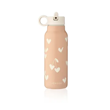 Falk water bottle 35 cl - Sweethearts-pale tuscany - Liewood