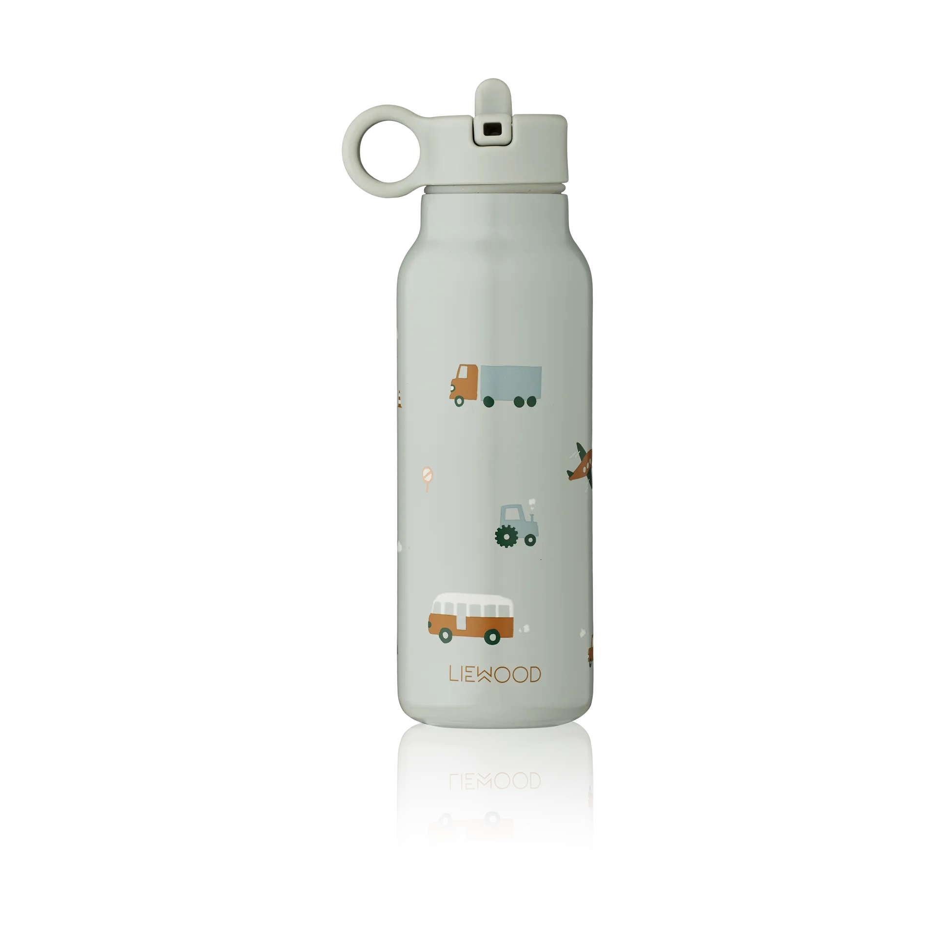 Falk water bottle 35 cl, Vehicles-dove blue mix Liewood