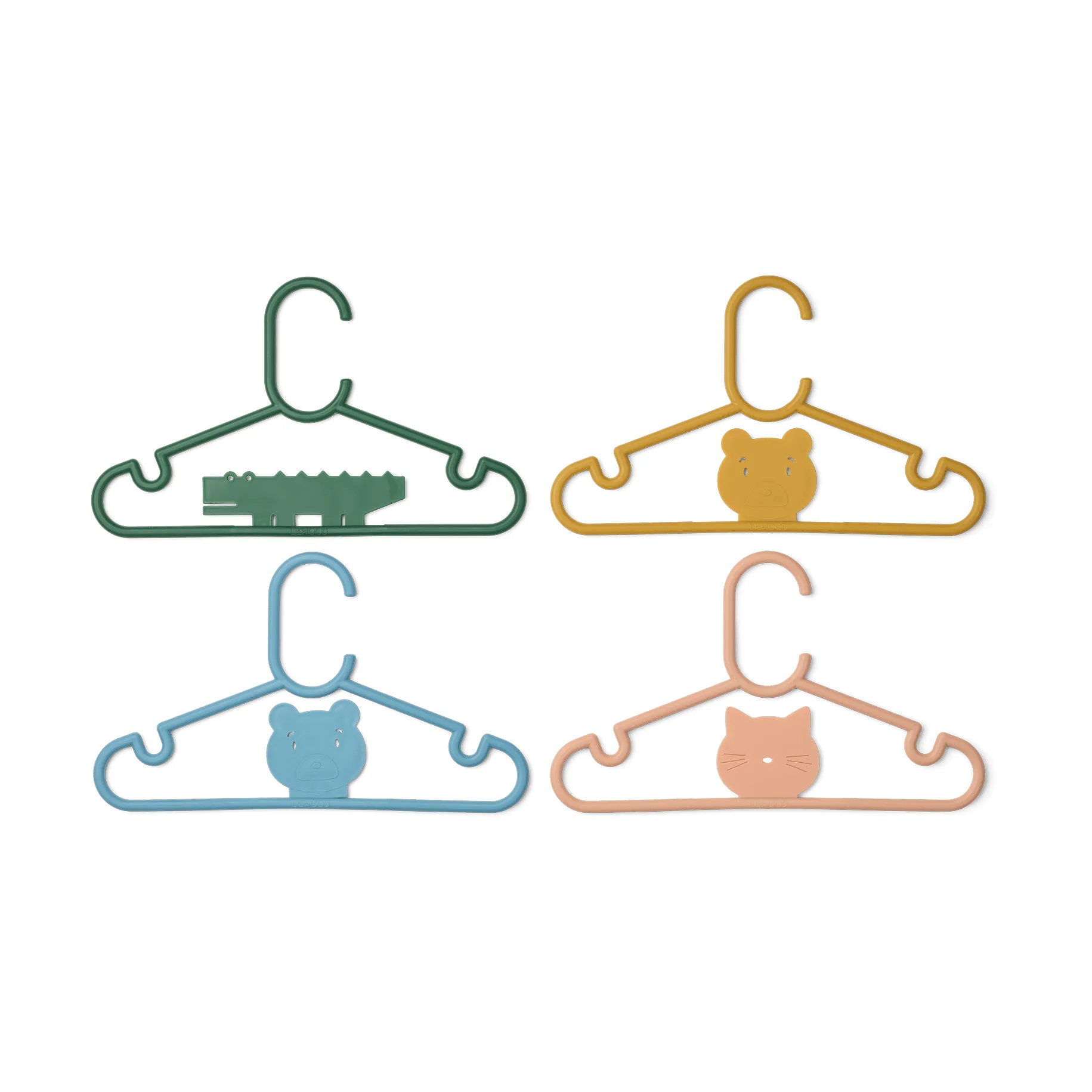 Falton Classic coat rack, Yuzu multi mix, 8-pack Liewood