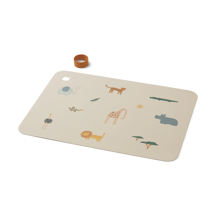 Jude placemat 30.2x41 cm, Safari sandy mix Liewood