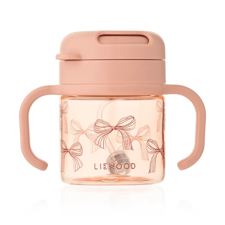 Kai Tritan sippy cup with straw - Bows-Pale Tuscany - Liewood