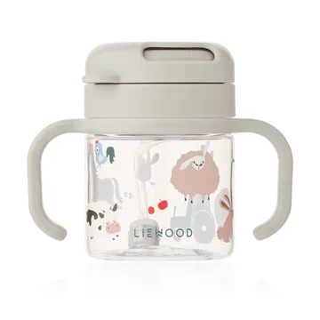 Kai Tritan sippy cup with straw - Farmlife-Sandy - Liewood