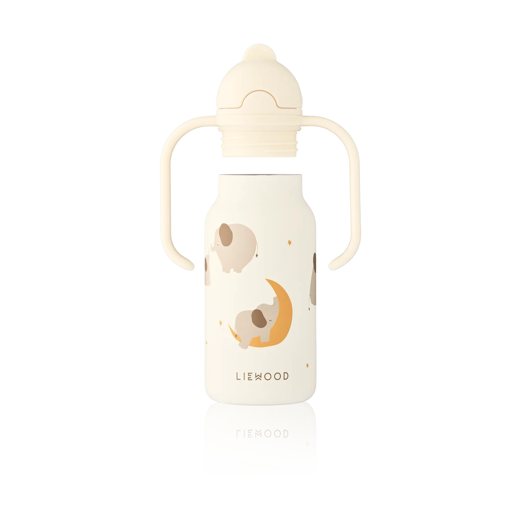 Kimmie water bottle 25 cl, Elephant-Creme de la creme Liewood