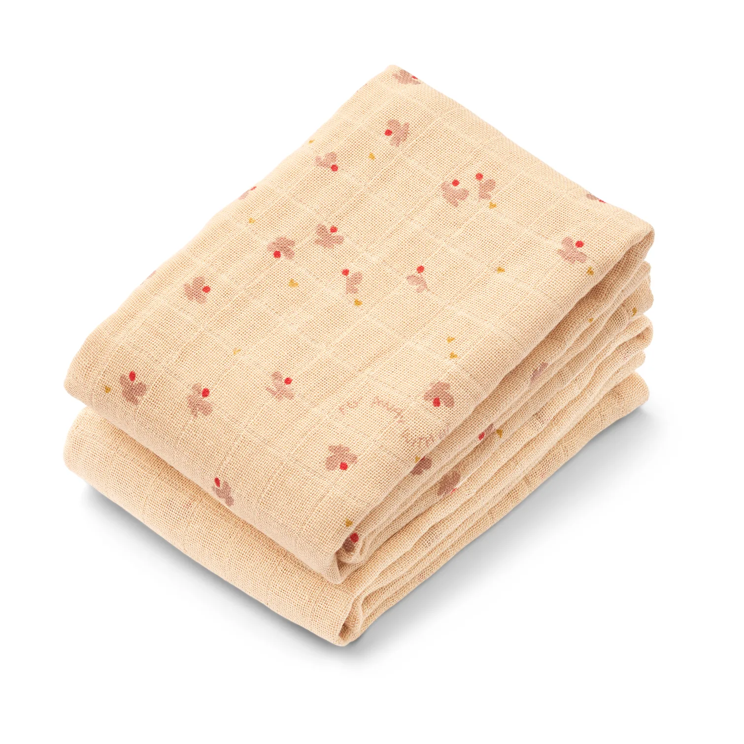 Lewis muslin blanket 2-pack 65x65 cm, Mini butterfly-apple blossom mix Liewood