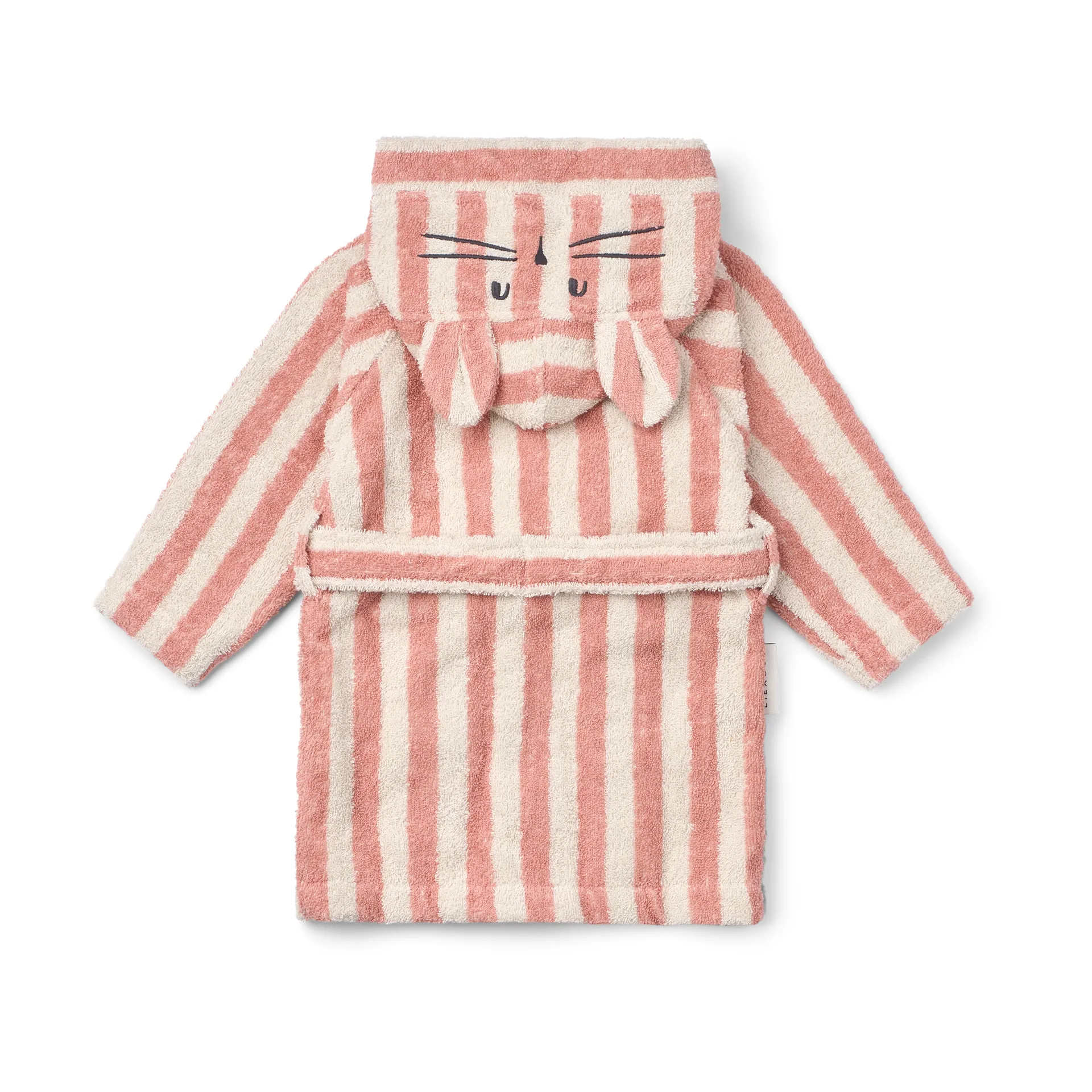 Lily bathrobe coral blush creme de la creme stripe, 7–8 years Liewood
