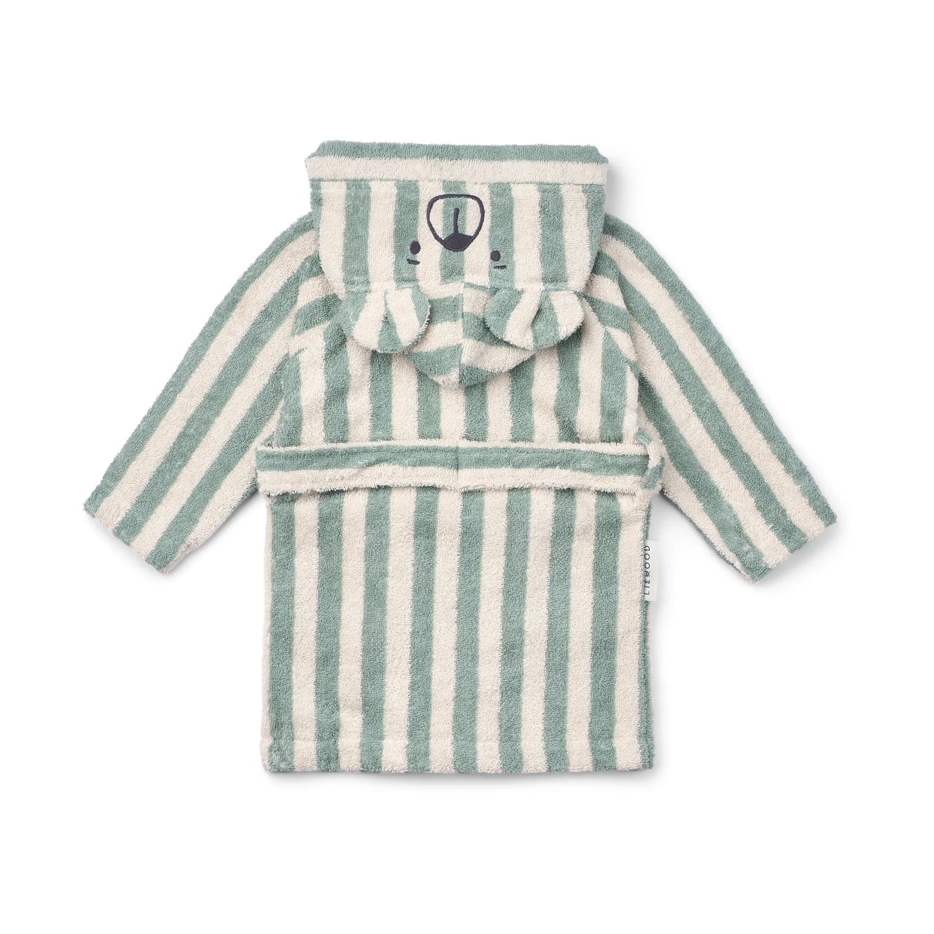 Lily bathrobe peppermint crème de la crème stripe, 3–4 years Liewood
