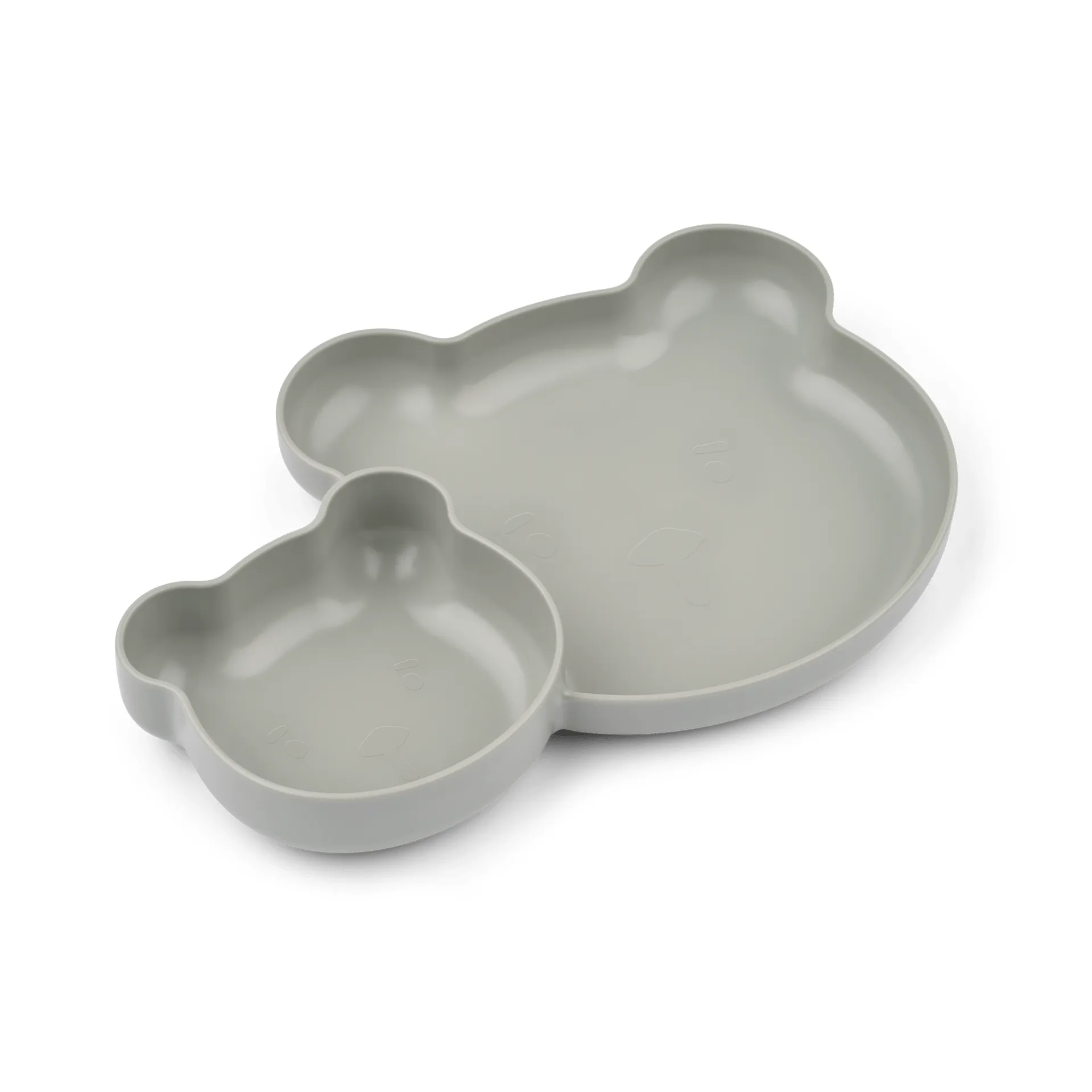Magus Bear Divider plate, 2 parts, Dove blue Liewood