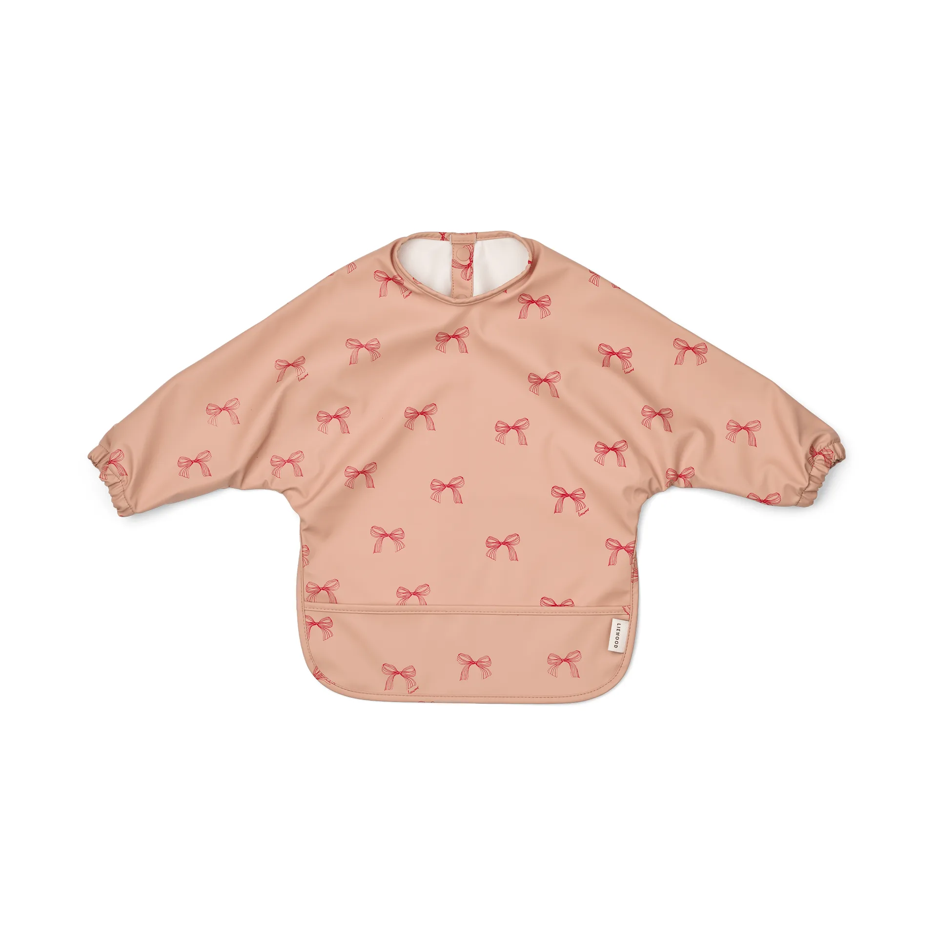 Merle bib with sleeve, Bows-Pale Tuscany Liewood