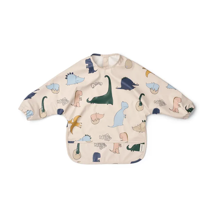 Merle bib with sleeve - Dino roar/Sandy - Liewood