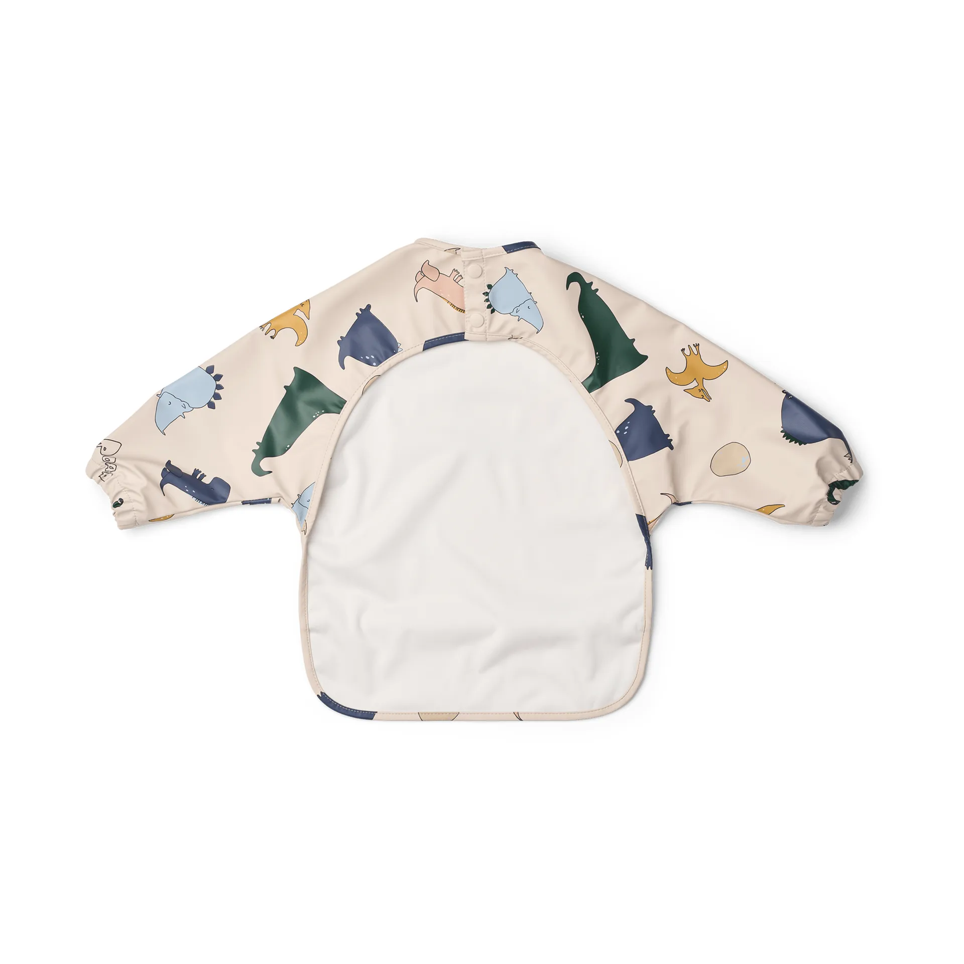 Merle bib with sleeve, Dino roar/Sandy Liewood