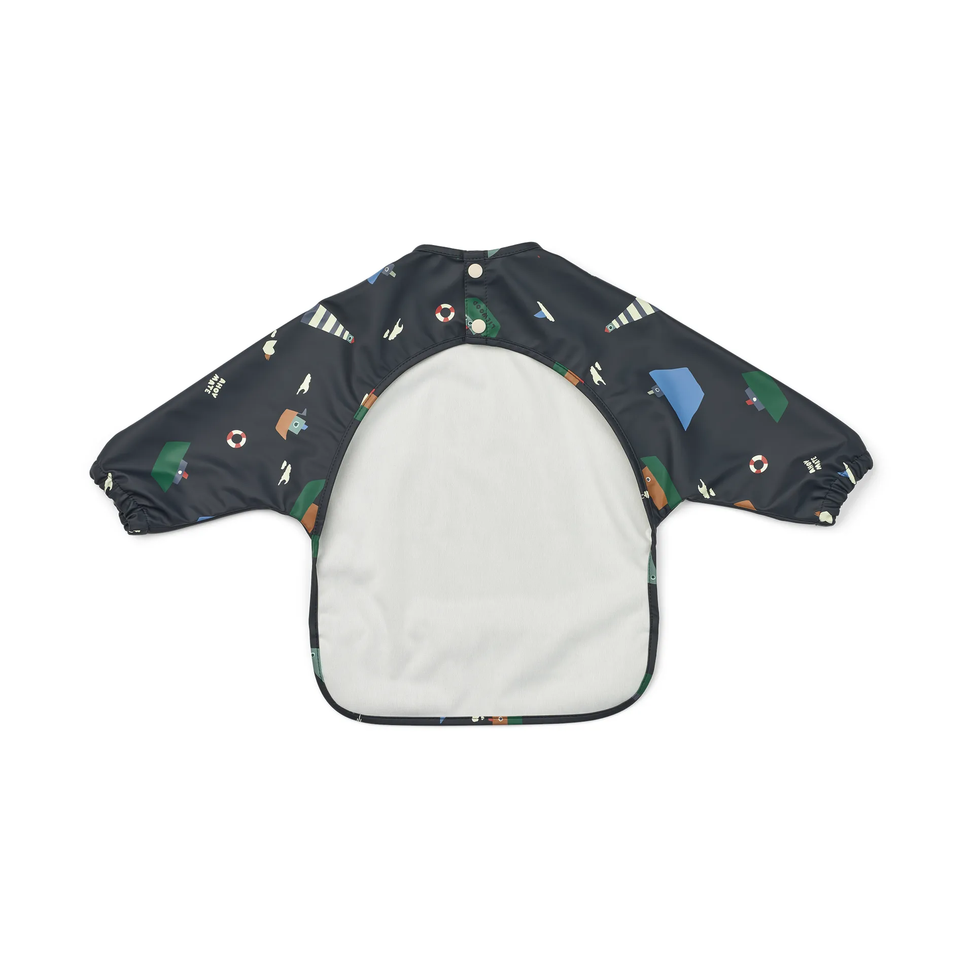 Merle bib with sleeve, Sailing-classic navy Liewood
