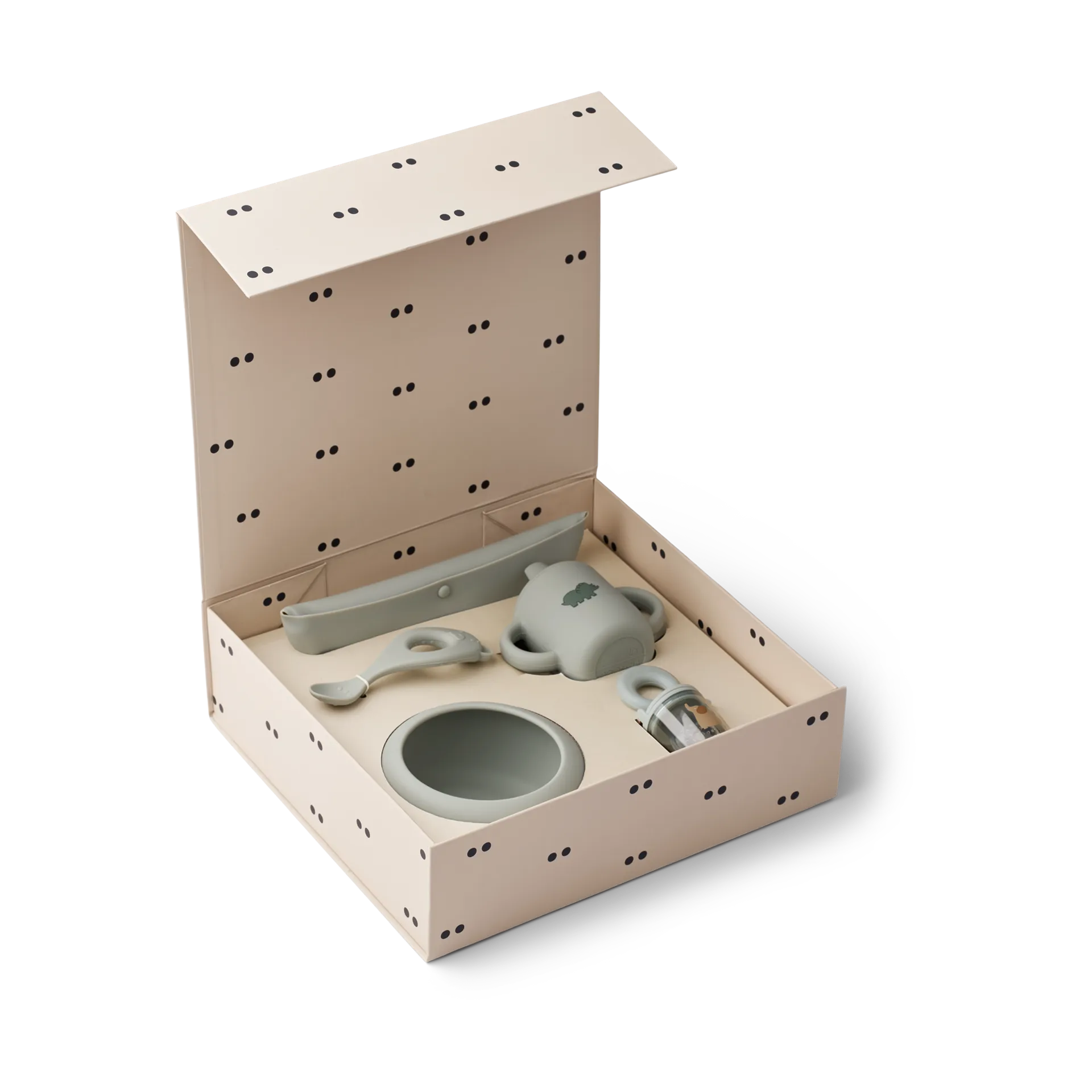Mileah baby mealtime set, Dove blue Liewood
