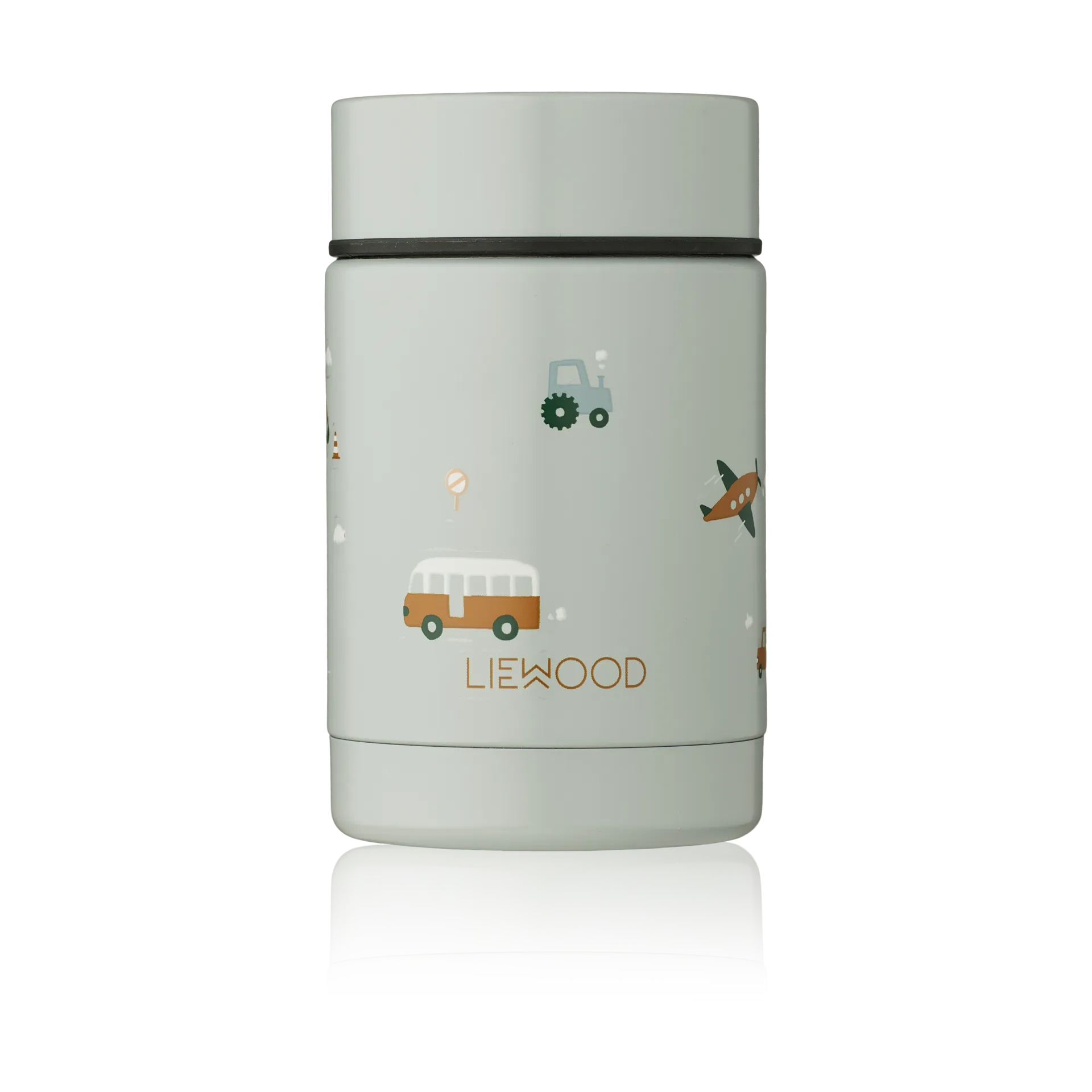 Nadja food thermos 0.25 L, Vehicles-dove blue mix Liewood