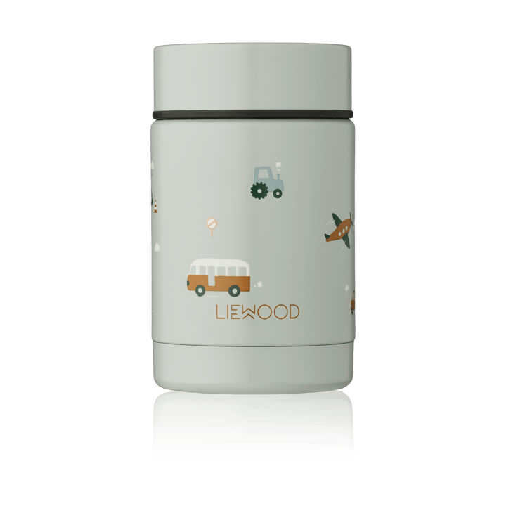 Nadja food thermos 0.25 L, Vehicles-dove blue mix Liewood