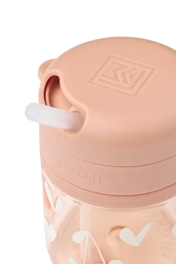 Pavia mug with straw 28 cl - Sweethearts-pale tuscany - Liewood