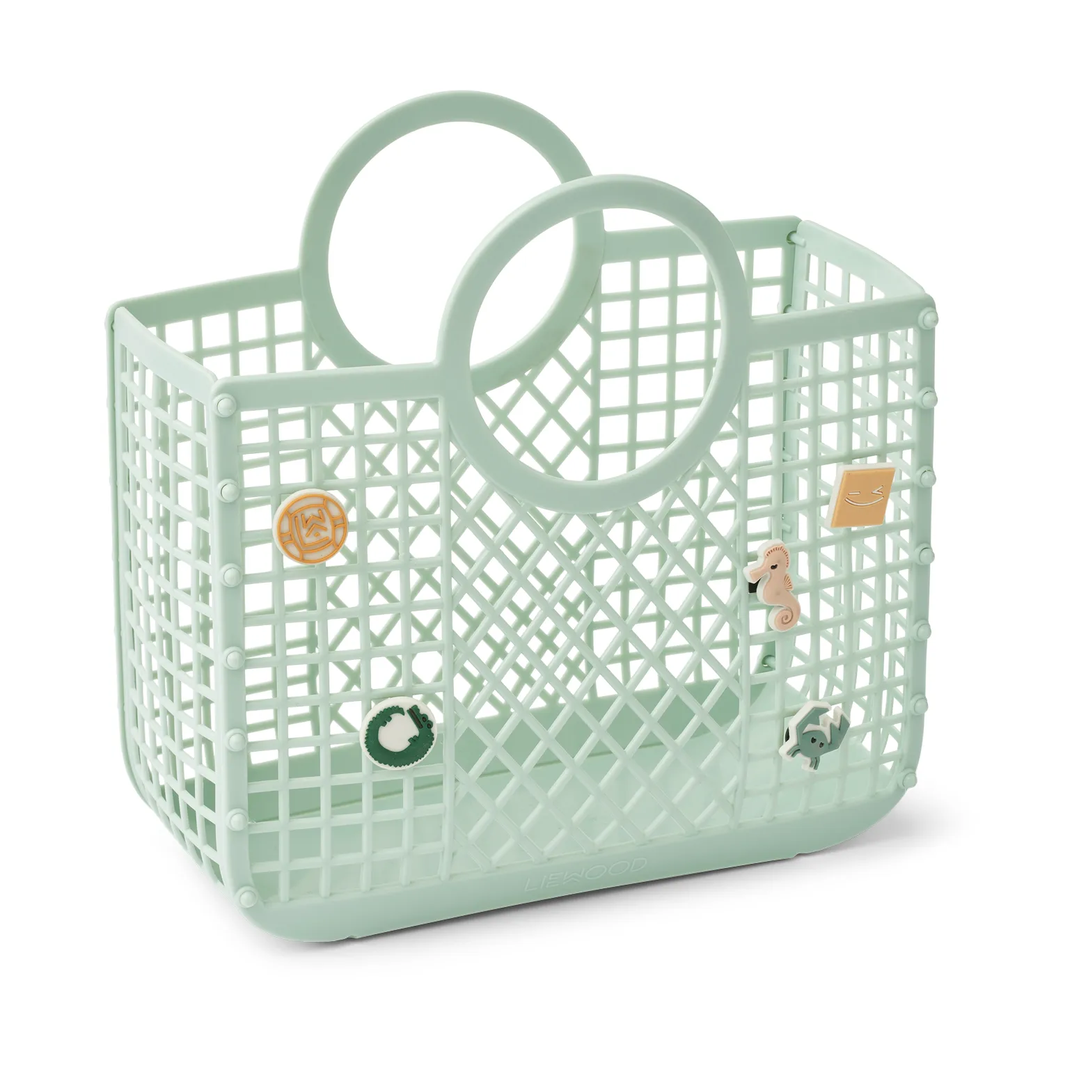 Samantha basket with charms, Light Peppermint Liewood