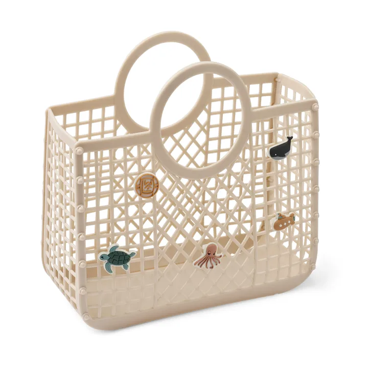 Samantha basket with charms - Sandy - Liewood
