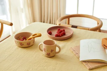 Vivi printed dinnerware set 4 pieces. - Butterfly-apple blossom - Liewood