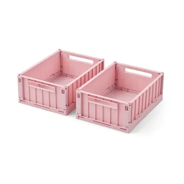 Weston storage box - Rose blush, S, 2-pack - Liewood