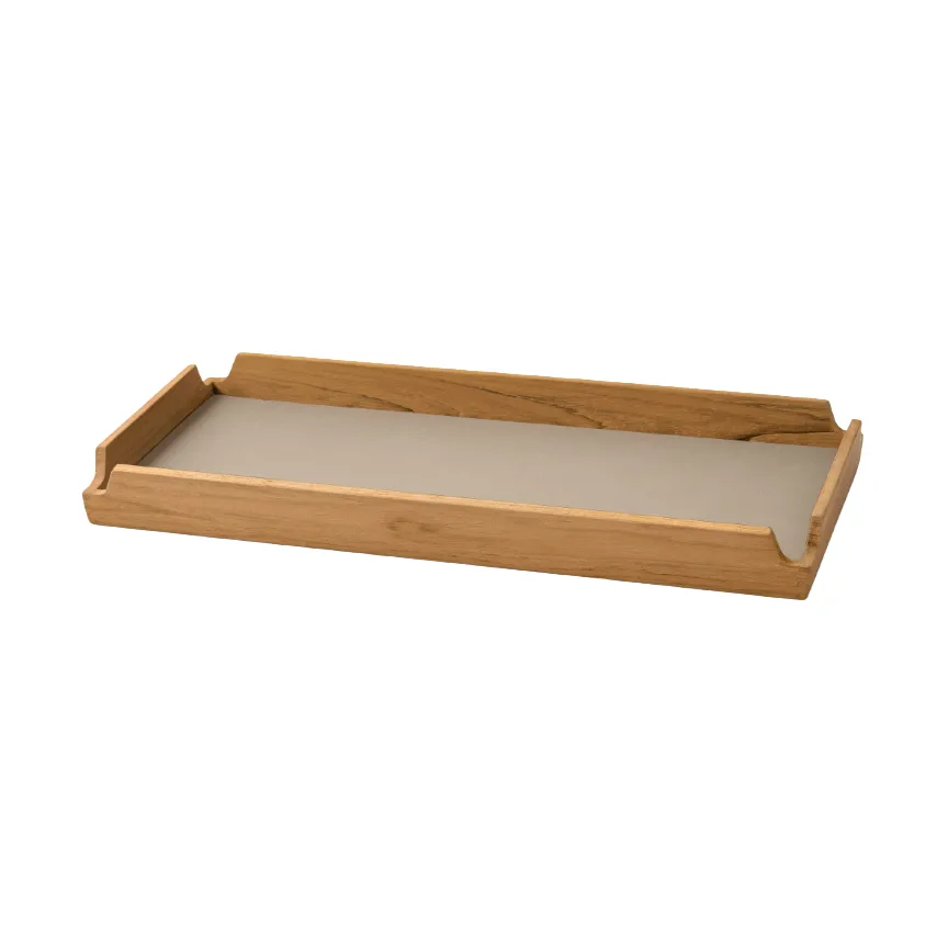 Airy Nupo tray, Clay brown-teak, slim LIND DNA