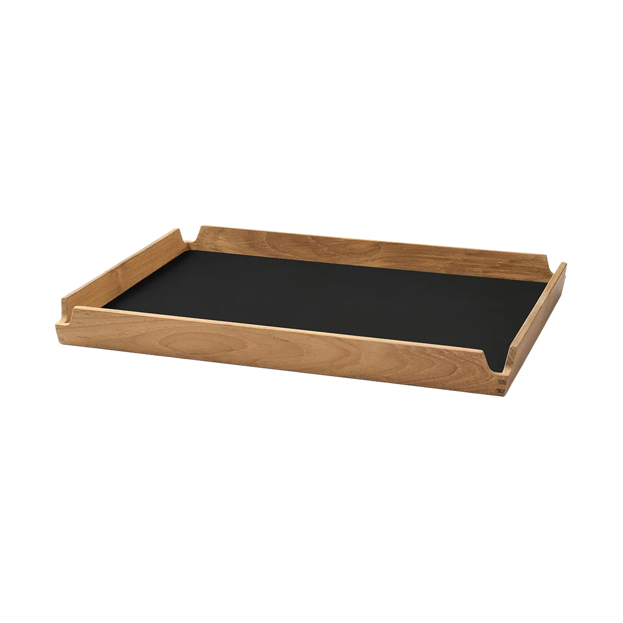Airy teak tray square M, Nupo black ink LIND DNA