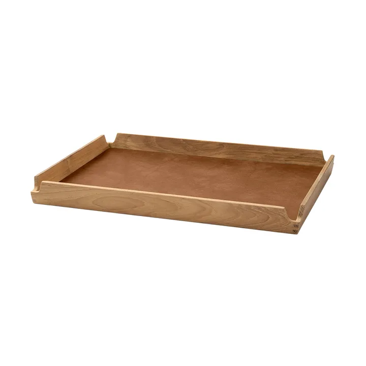 Airy teak tray square M - Nupo nature - LIND DNA