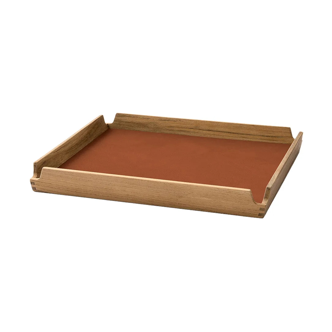 Airy teak tray square S, Nupo nature LIND DNA