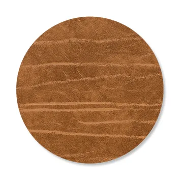 Buffalo coaster reversible circle 1 pcs - black-nature - LIND DNA