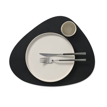 Bull placemat reversible curve L 1 pcs - Cognac-black - LIND DNA