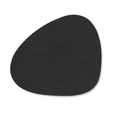Corduroy coaster curve - Black ink - LIND DNA