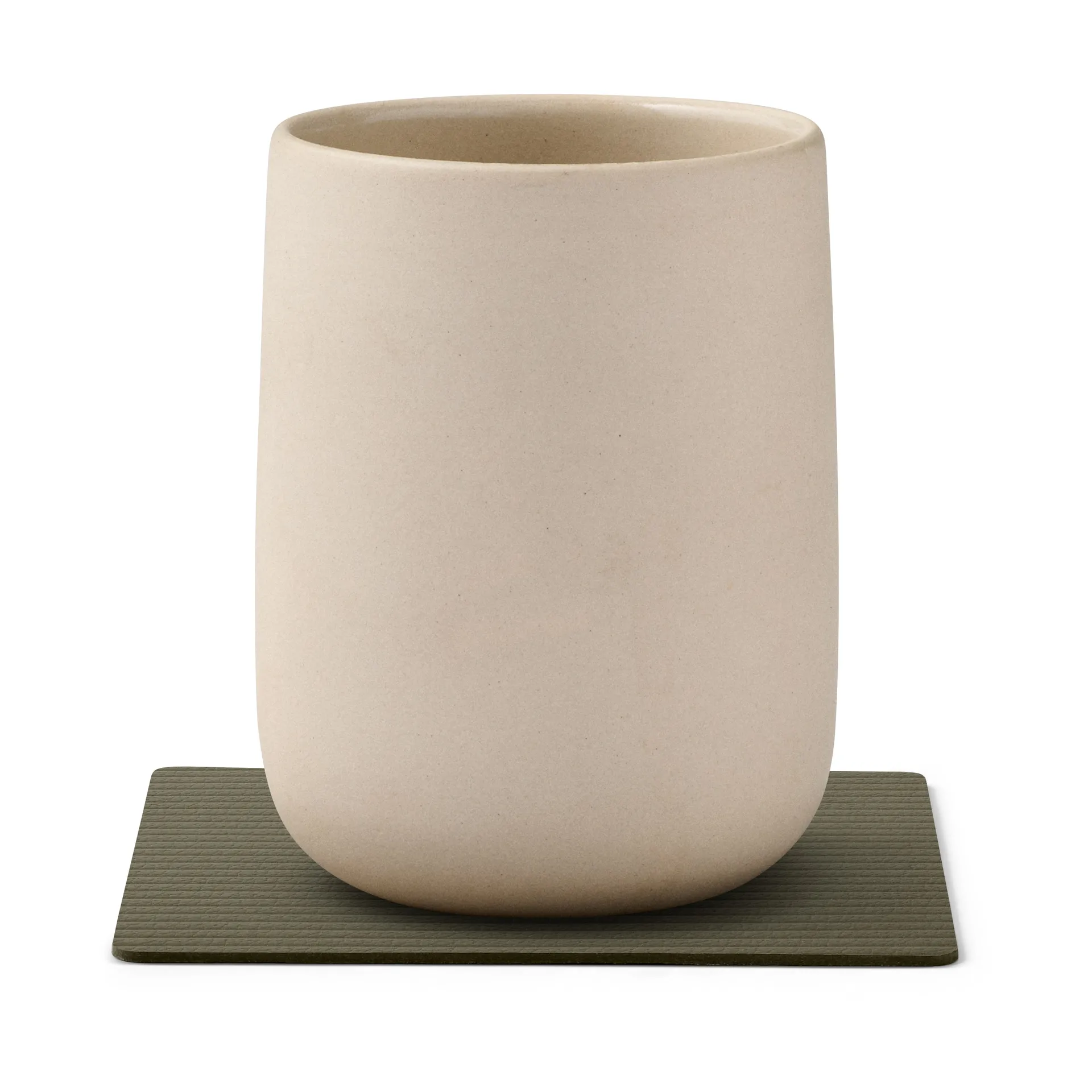 Corduroy coaster square, Army Green LIND DNA