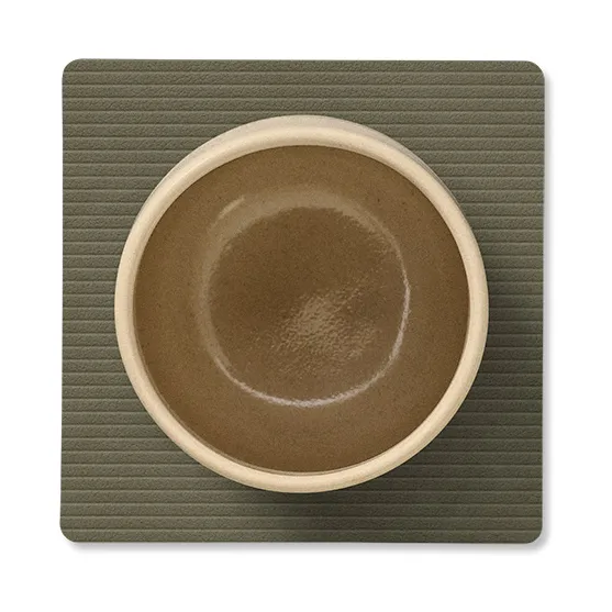Corduroy coaster square, Army Green LIND DNA