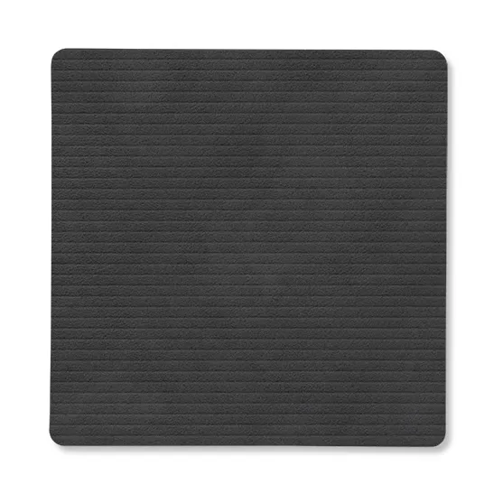 Corduroy coaster square, Black LIND DNA