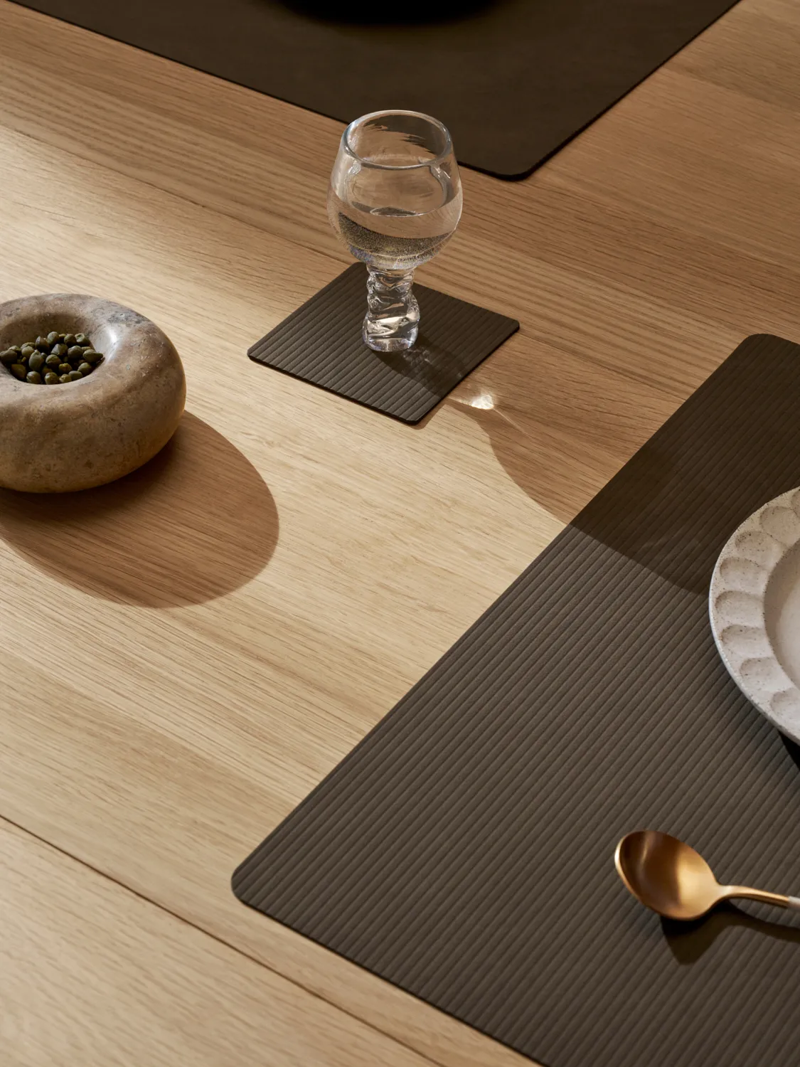 Corduroy coaster square, Caviar LIND DNA