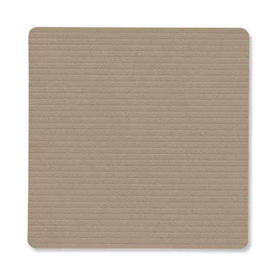 Corduroy coaster square, Clay Brown LIND DNA