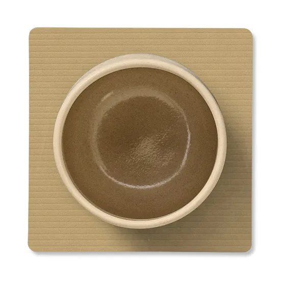 Corduroy coaster square, Khaki LIND DNA