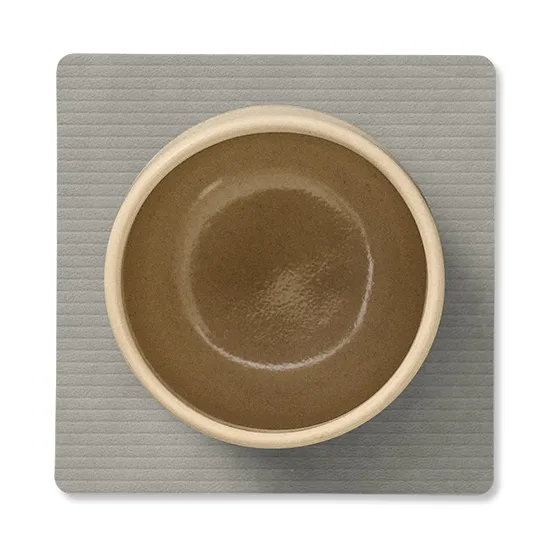 Corduroy coaster square, Light Grey LIND DNA