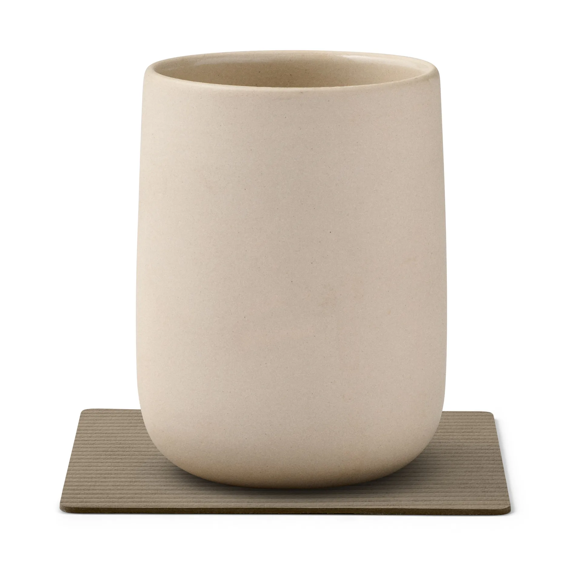 Corduroy coaster square, Nomad Grey LIND DNA