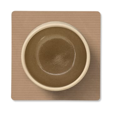Corduroy coaster square - Nougat - LIND DNA