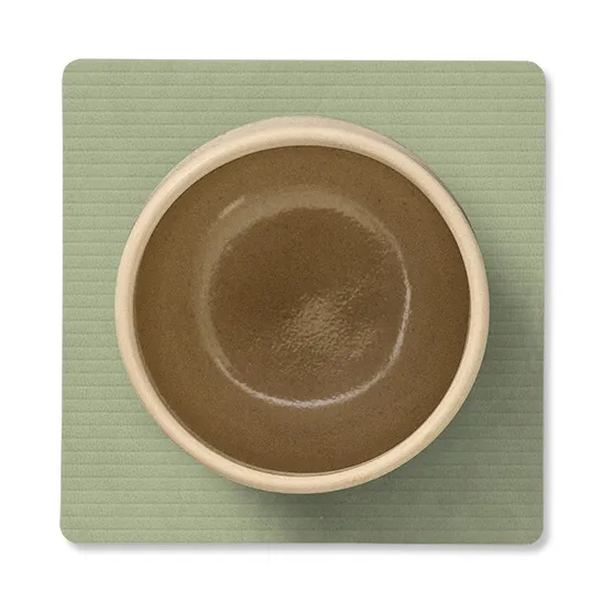Corduroy coaster square, Olive Green LIND DNA