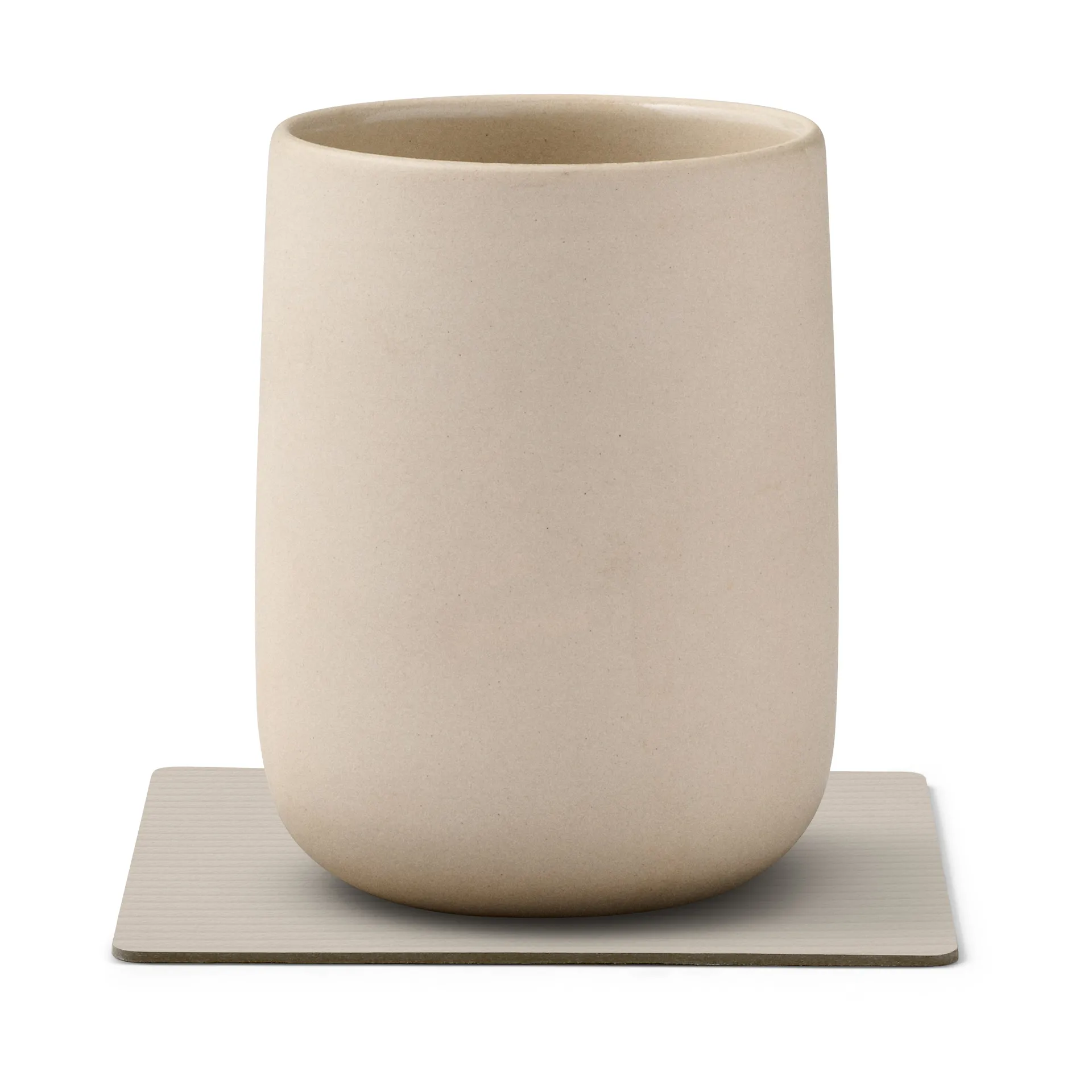 Corduroy coaster square, Oyster White LIND DNA