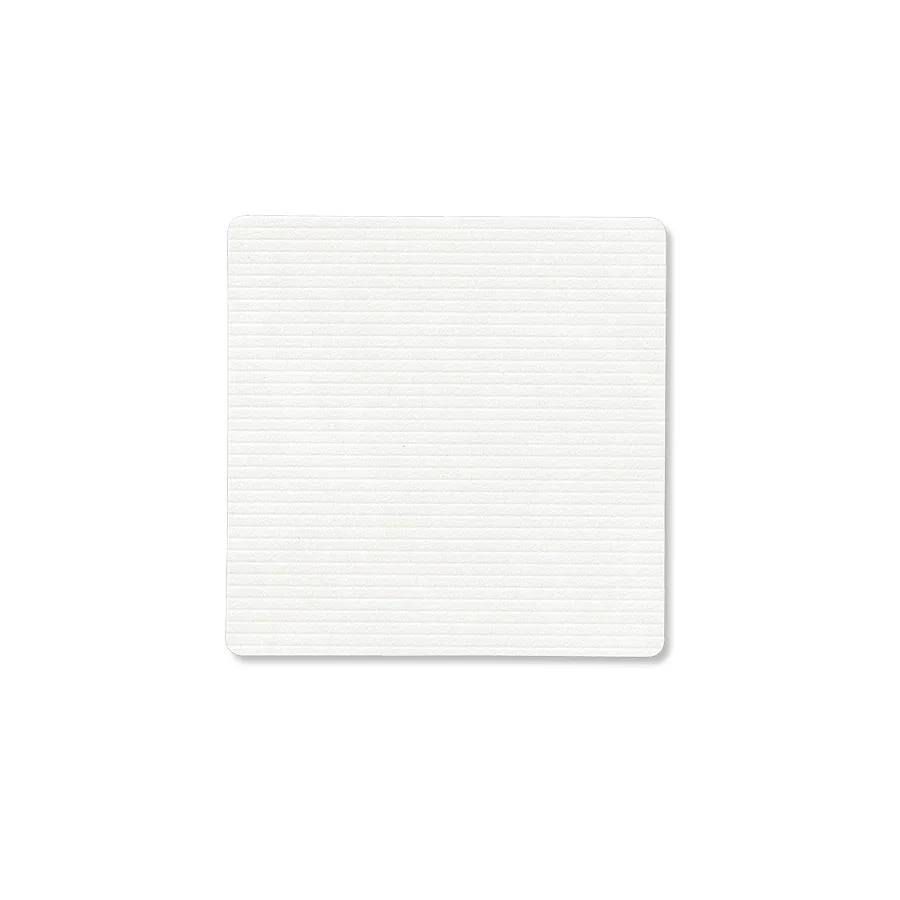 Corduroy coaster square, Pure white LIND DNA