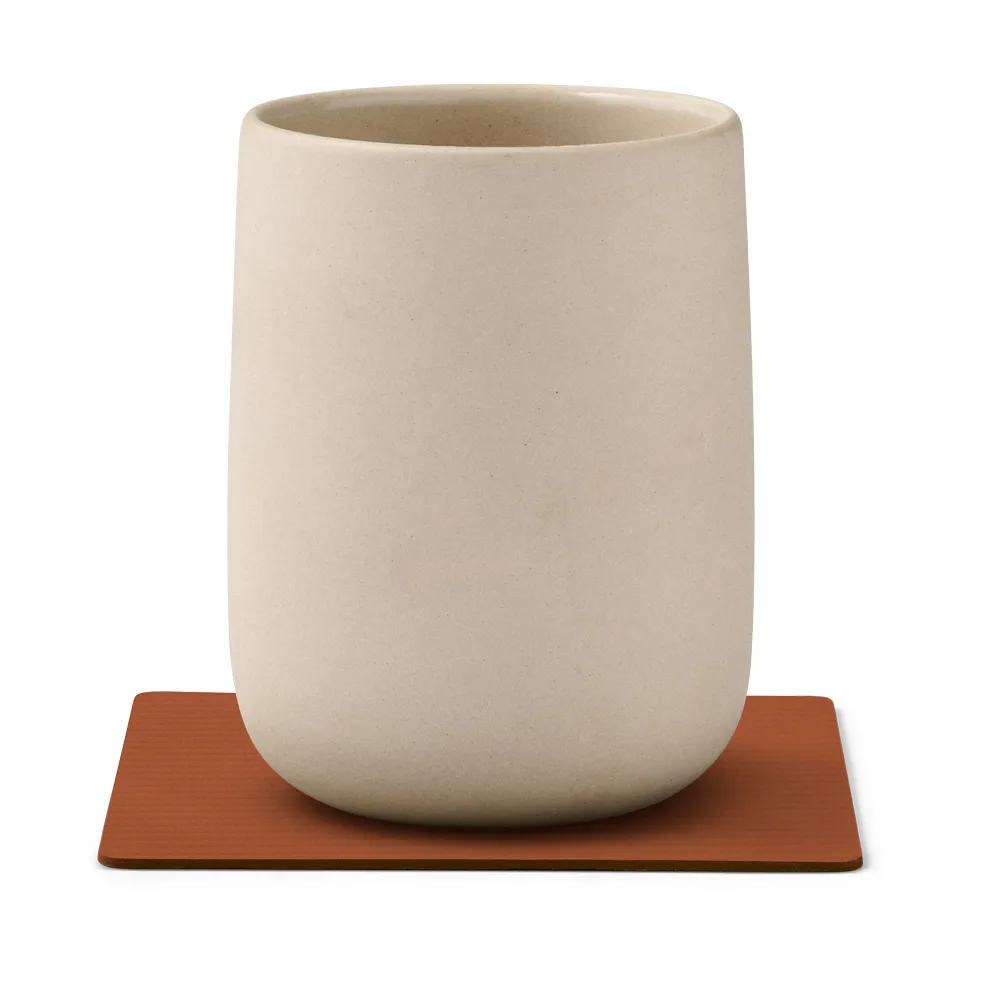 Corduroy coaster square, Rust LIND DNA