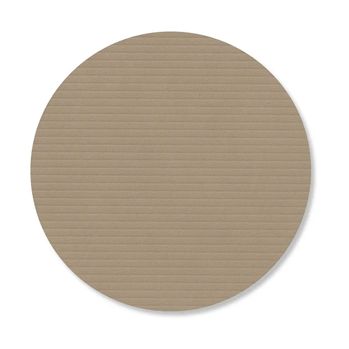 Corduroy coasters, Clay brown, circle LIND DNA