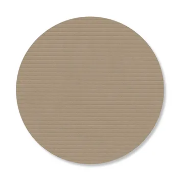 Corduroy coasters - Clay brown, circle - LIND DNA
