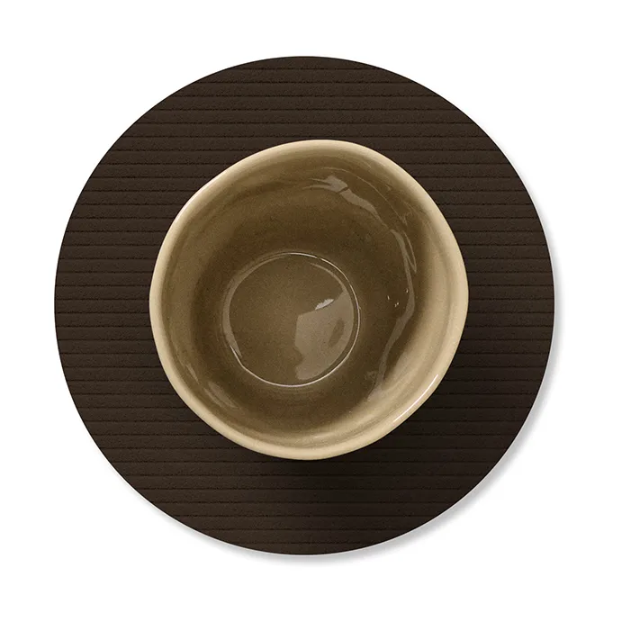 Corduroy coasters, Hazel, circle LIND DNA