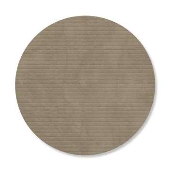 Corduroy coasters - Nomad grey, circle - LIND DNA