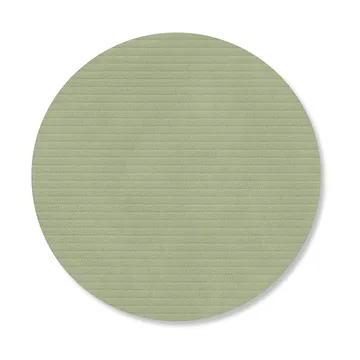 Corduroy coasters - Olive green, circle - LIND DNA