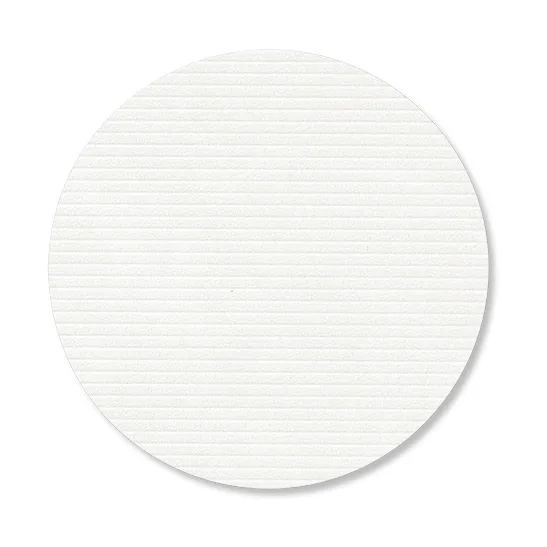 Corduroy coasters - Pure white, circle - LIND DNA